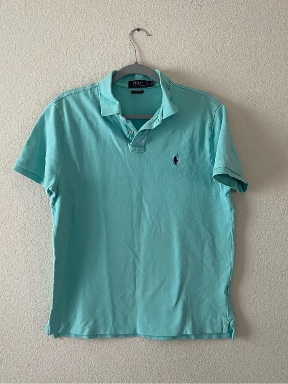 Polo by Ralph Lauren Aqua/Turquoise Short-Sleeve Polo Shirt